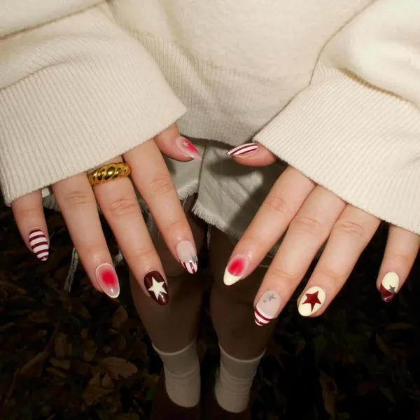 Abstract_Press_On_Nails_For_Women