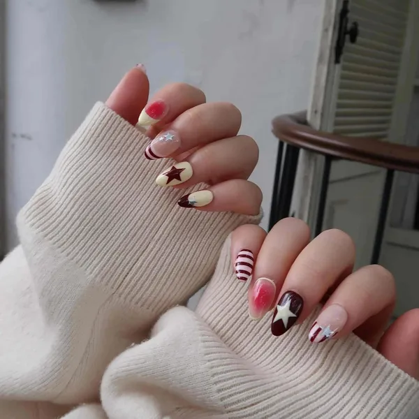 Abstract_Press_On_Nails_For_Women
