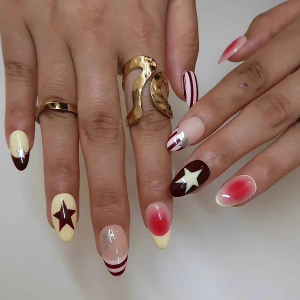 Abstract_Press_On_Nails_For_Women