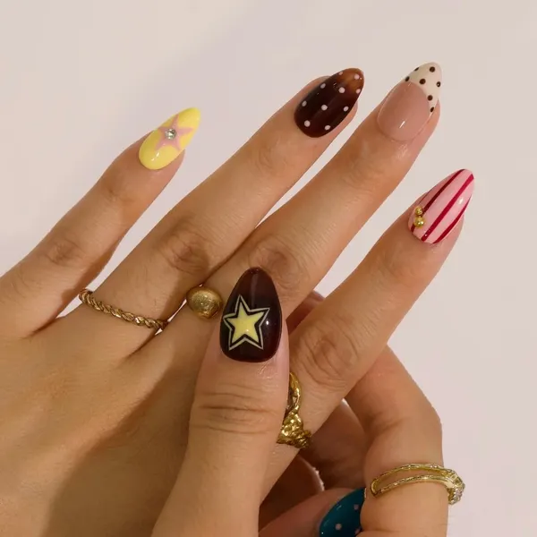 Abstract_Press_On_Nails_For_Women