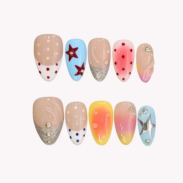 Abstract_Press_On_Nails_For_Women