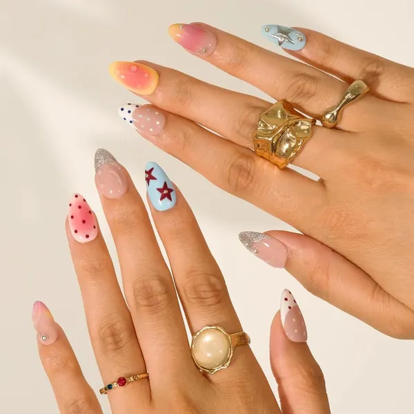 Abstract_Press_On_Nails_For_Women