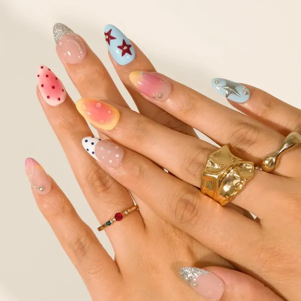 Abstract_Press_On_Nails_For_Women