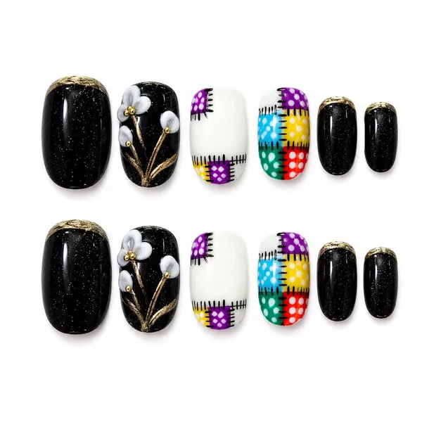 Abstract_Press_On_Nails_For_Women
