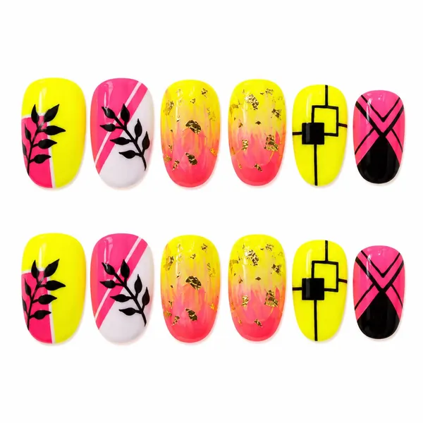 Abstract_Press_On_Nails_For_Women