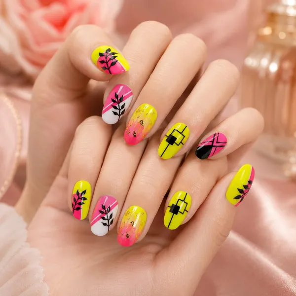 Abstract_Press_On_Nails_For_Women
