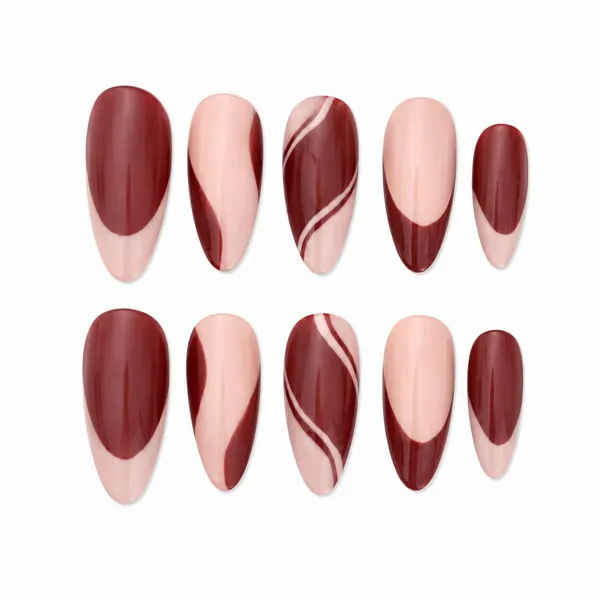 Abstract_Press_On_Nails_For_Women