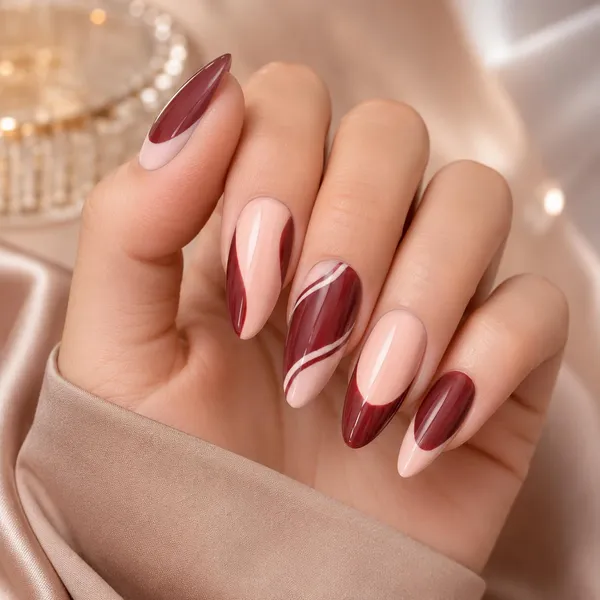 Abstract_Press_On_Nails_For_Women