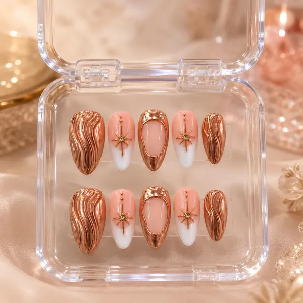 Abstract_Press_On_Nails_For_Women