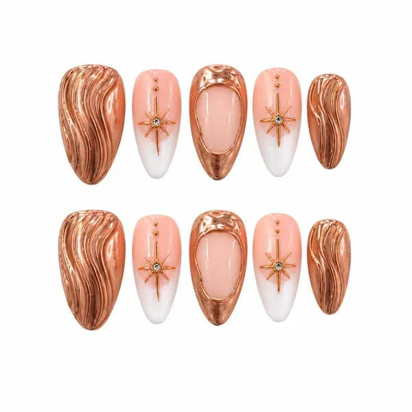 Abstract_Press_On_Nails_For_Women