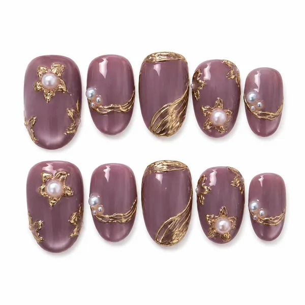 Abstract_Press_On_Nails_For_Women