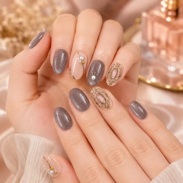 Abstract_Press_On_Nails_For_Women
