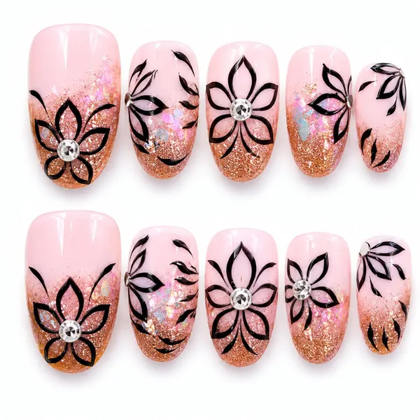 Abstract_Press_On_Nails_For_Women