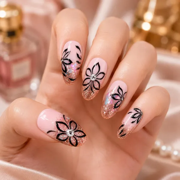 Abstract_Press_On_Nails_For_Women