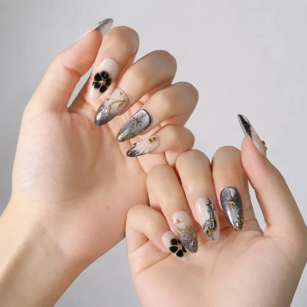 Abstract_Press_On_Nails_For_Women