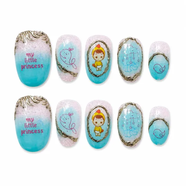 Abstract_Press_On_Nails_For_Women