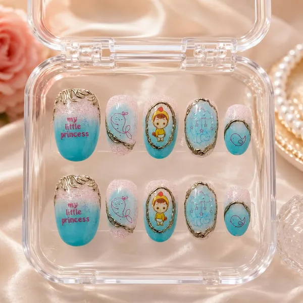 Abstract_Press_On_Nails_For_Women