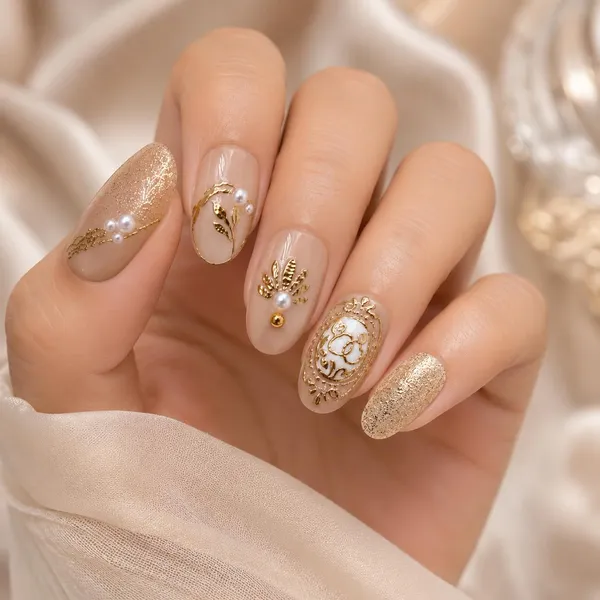 Abstract_Press_On_Nails_For_Women