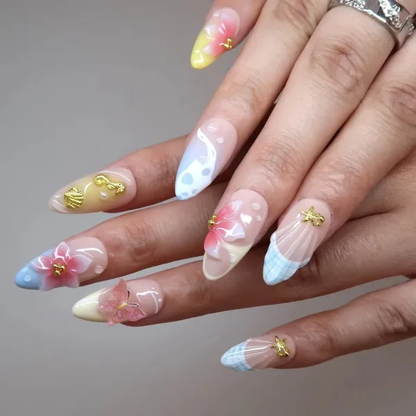 Abstract_Press_On_Nails_For_Women