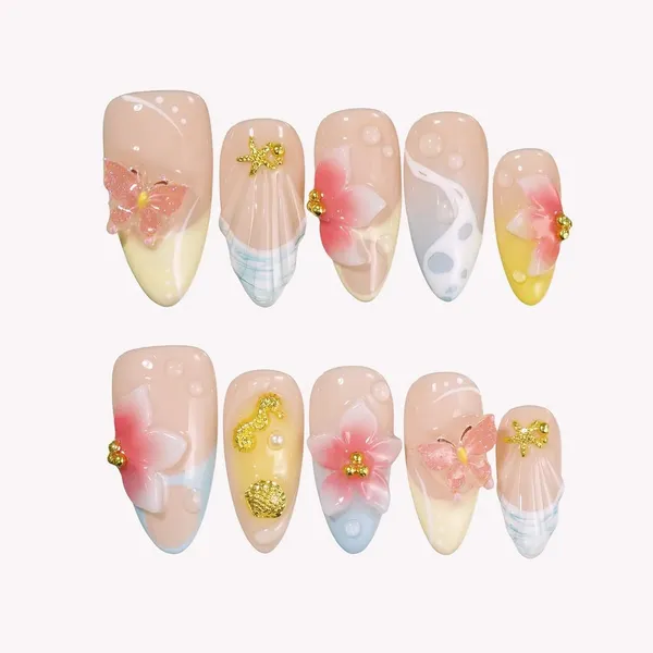 Abstract_Press_On_Nails_For_Women