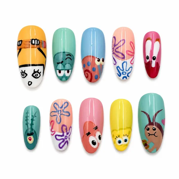 Abstract_Press_On_Nails_Kit_For_Women