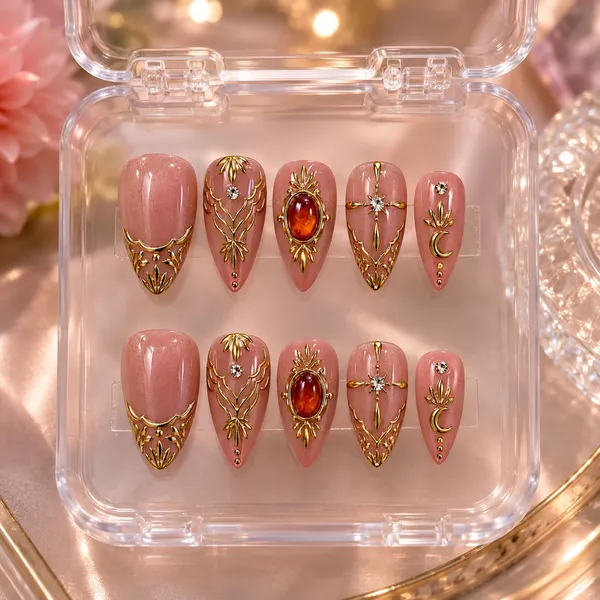 Abstract_Press_On_Nails_For_Women