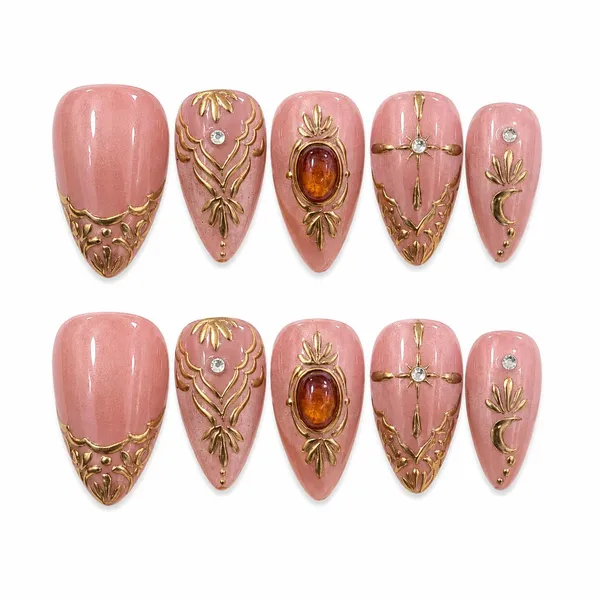 Abstract_Press_On_Nails_For_Women