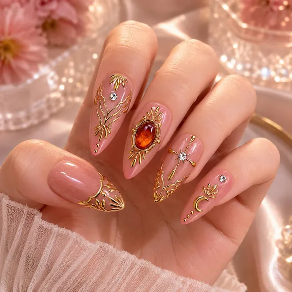 Abstract_Press_On_Nails_For_Women