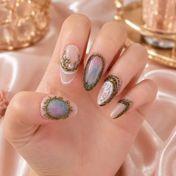 Abstract_Press_On_Nails_For_Women