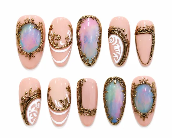 Abstract_Press_On_Nails_For_Women
