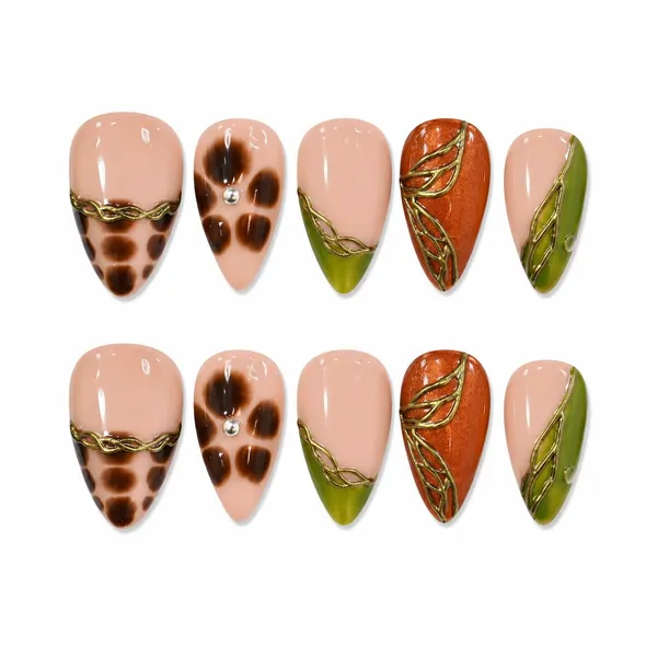 Abstract_Press_On_Nails_For_Women