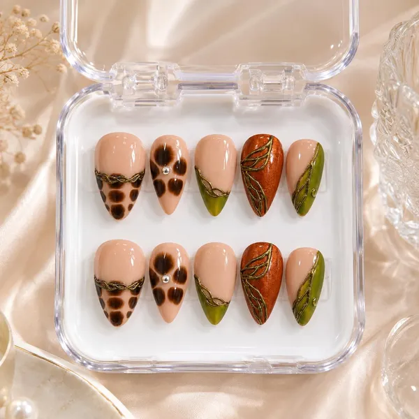 Abstract_Press_On_Nails_For_Women