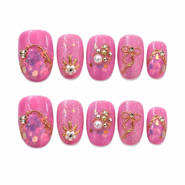 Abstract_Press_On_Nails_For_Women