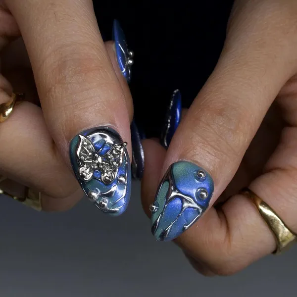 Abstract_Press_On_Nails_For_Women