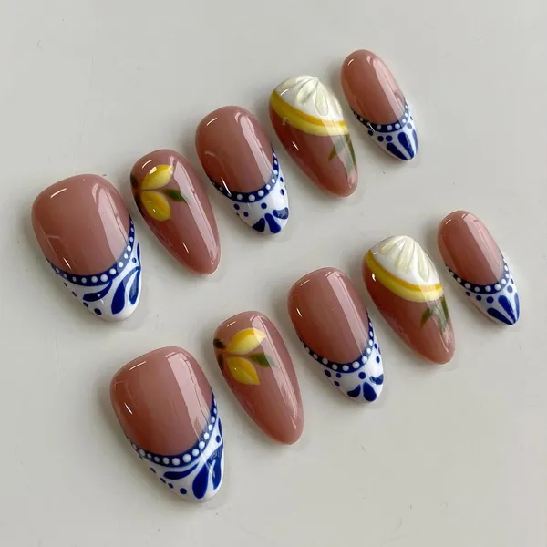 Abstract_Press_On_Nails_For_Women