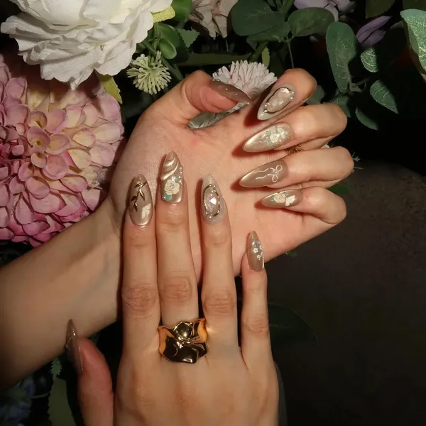 Abstract_Press_On_Nails_For_Women