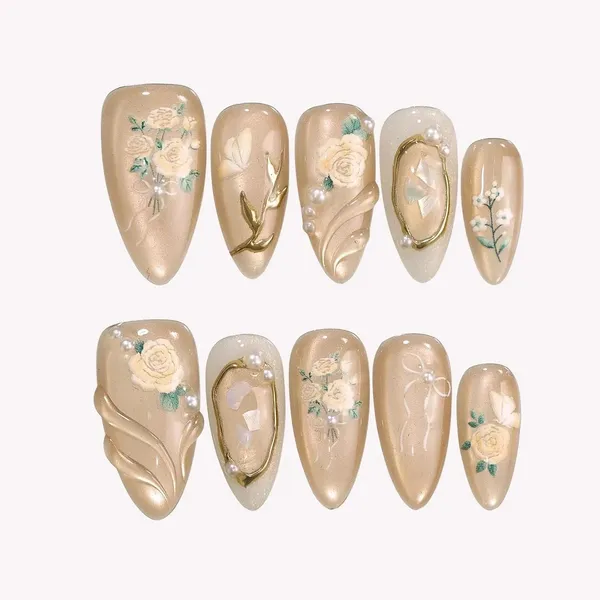 Abstract_Press_On_Nails_For_Women