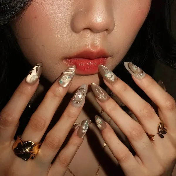 Abstract_Press_On_Nails_For_Women
