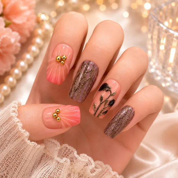 Abstract_Press_On_Nails_For_Women