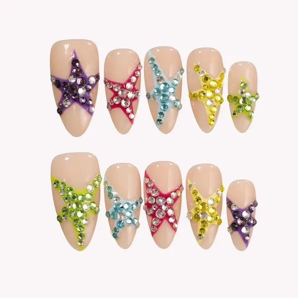 Abstract_Press_On_Nails_For_Women