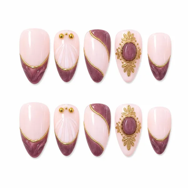 Abstract_Press_On_Nails_For_Women