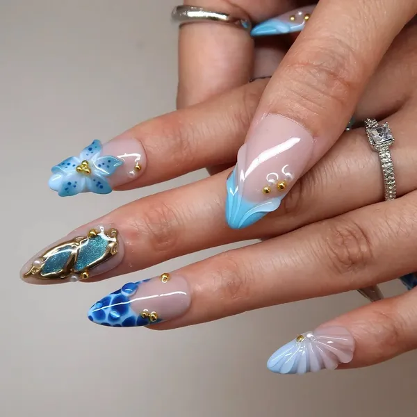Abstract_Press_On_Nails_For_Women
