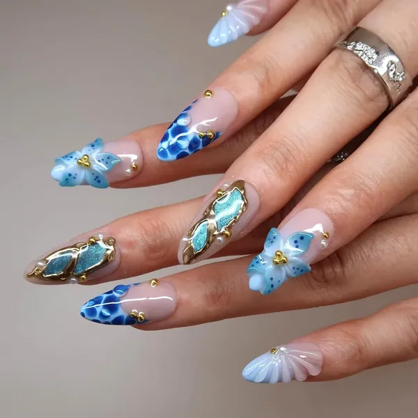 Abstract_Press_On_Nails_For_Women