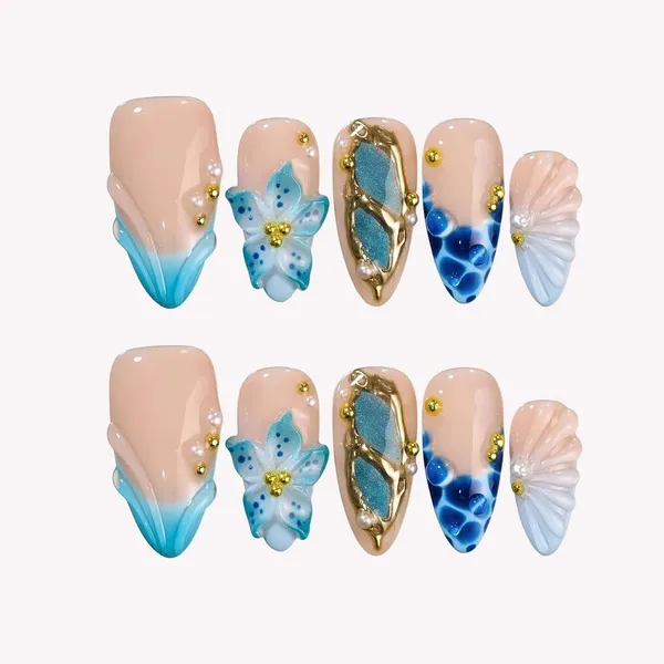 Abstract_Press_On_Nails_For_Women