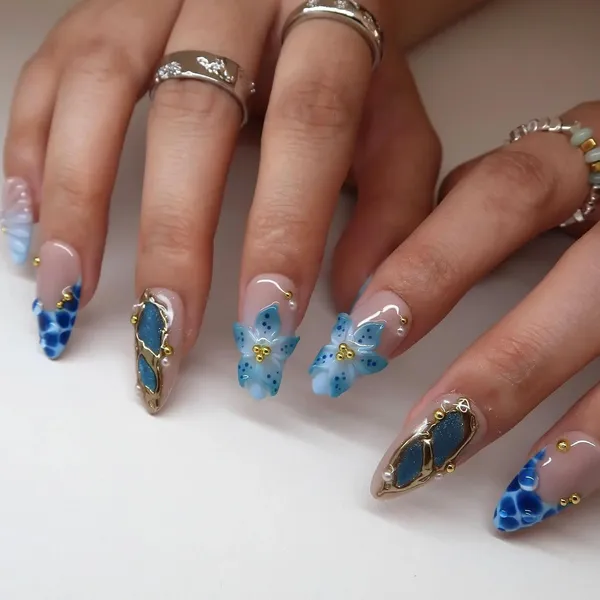 Abstract_Press_On_Nails_For_Women