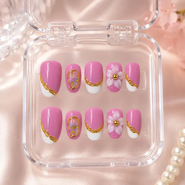 Abstract_Press_On_Nails_For_Women