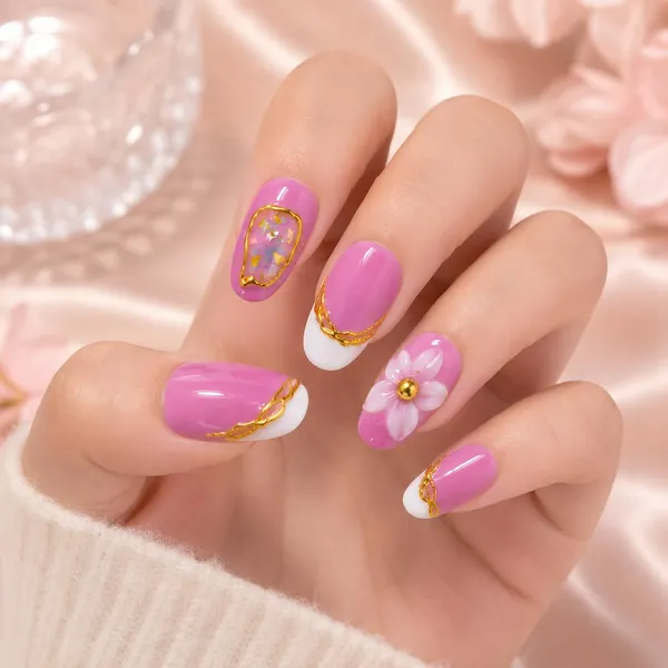 Abstract_Press_On_Nails_For_Women