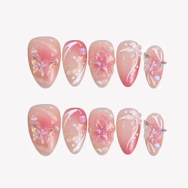 Abstract_Press_On_Nails_For_Women