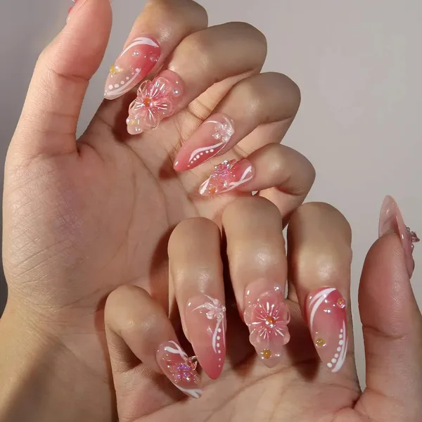 Abstract_Press_On_Nails_For_Women