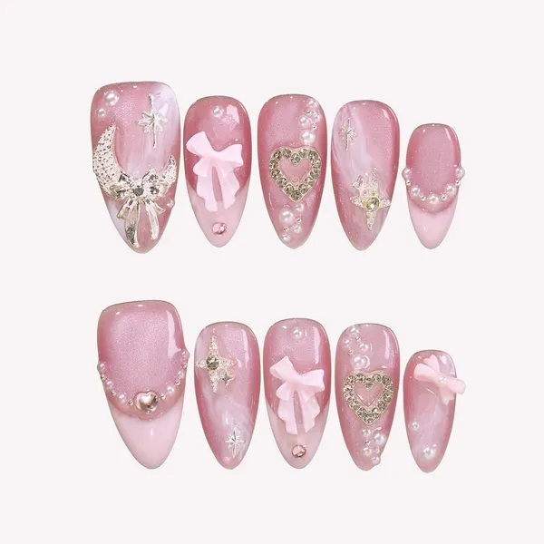 Abstract_Press_On_Nails_For_Women